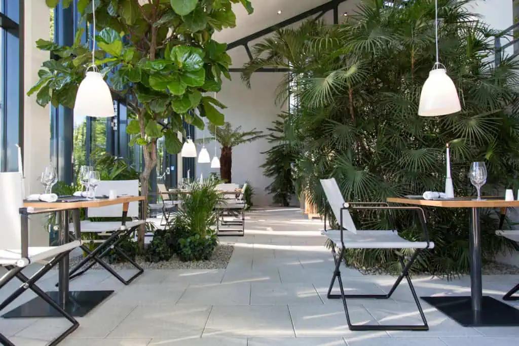 Wintergarten des B&O Parkhotels Innenansicht
