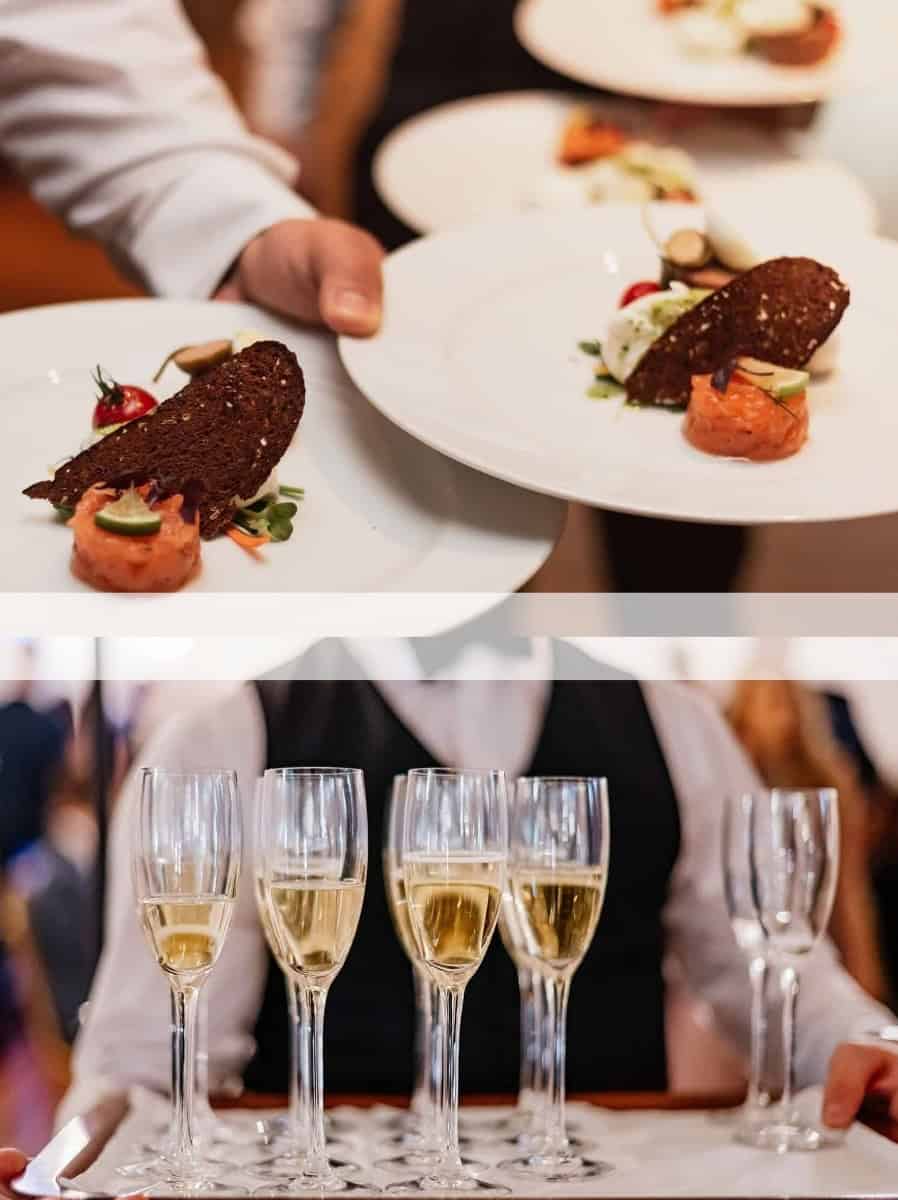 Festliche Speisen und Getränke