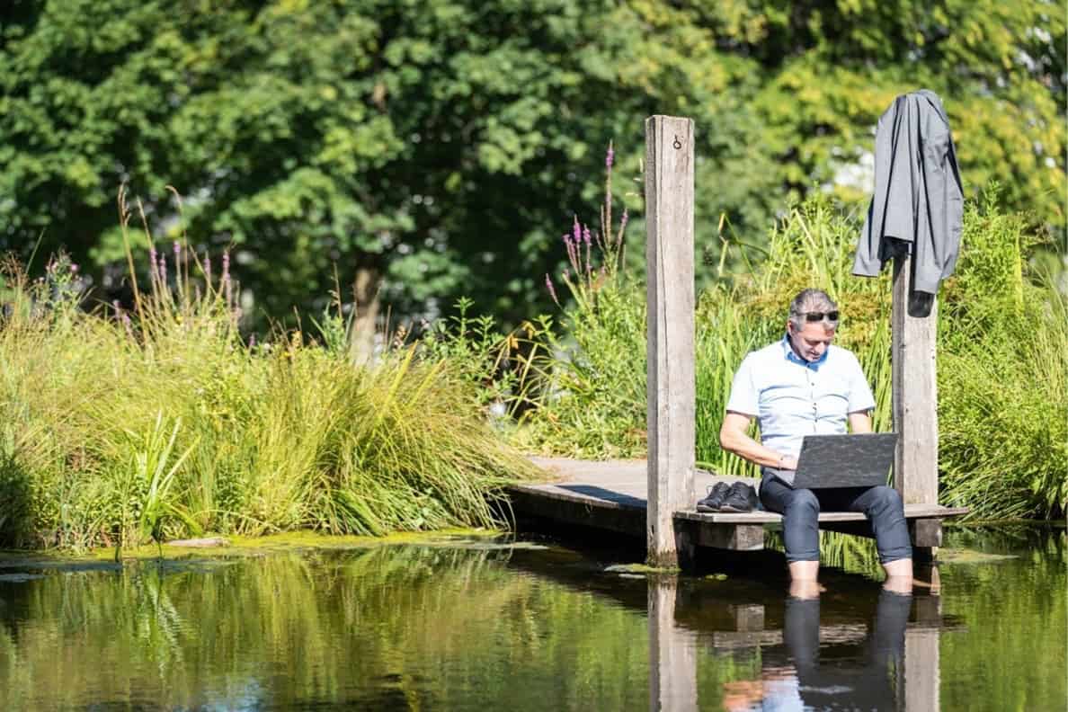 Workation am Teich