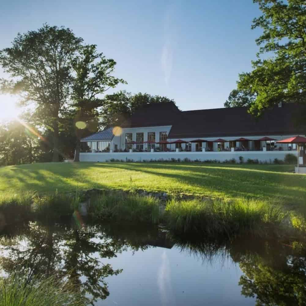 Haupthaus in der Abendsonne